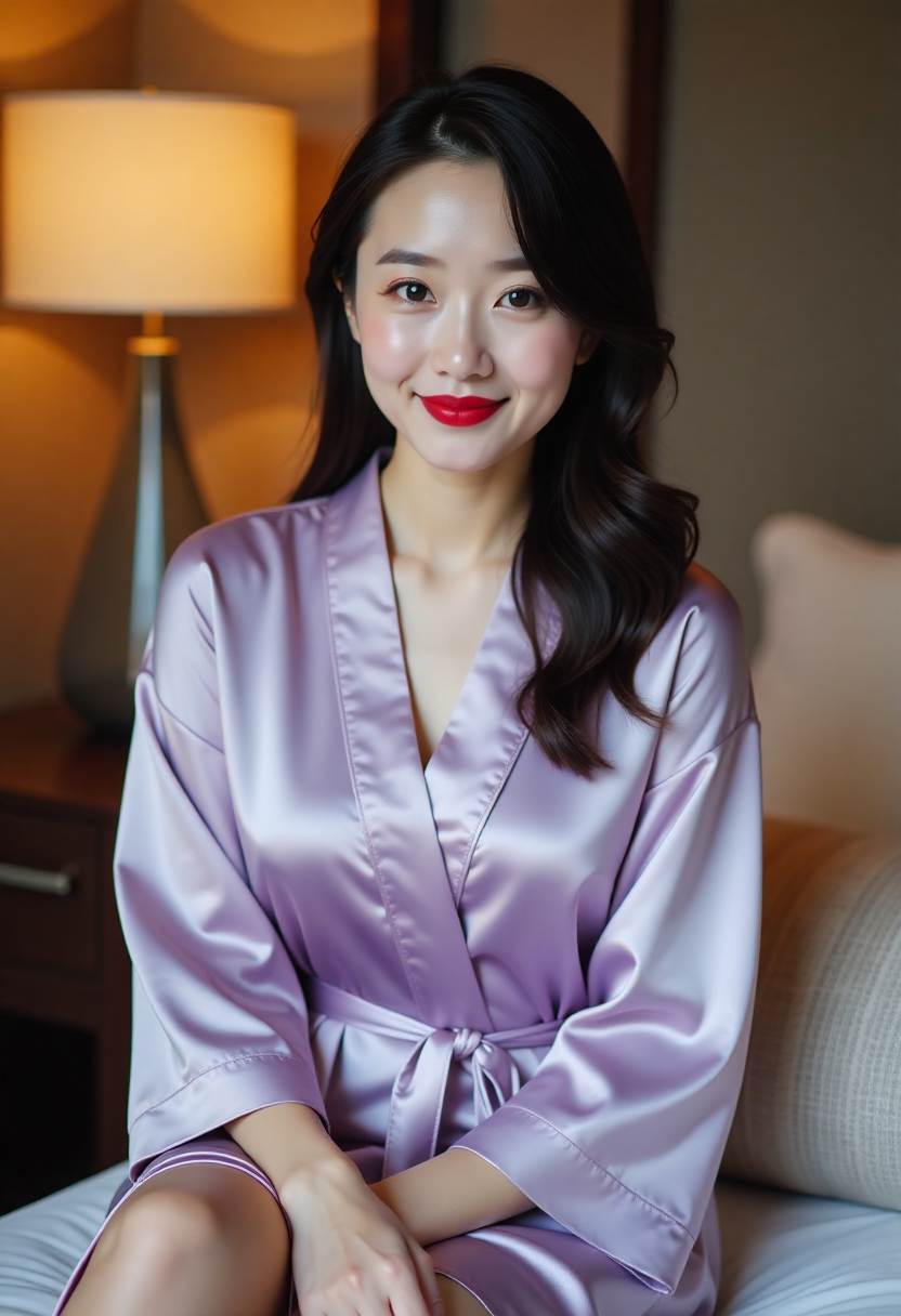 森林木屋里的小女孩